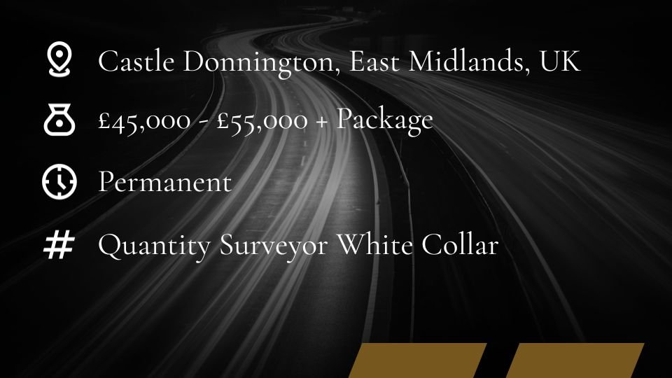 Quantity Surveyor Jobs | Castle Donnington | East Midlands