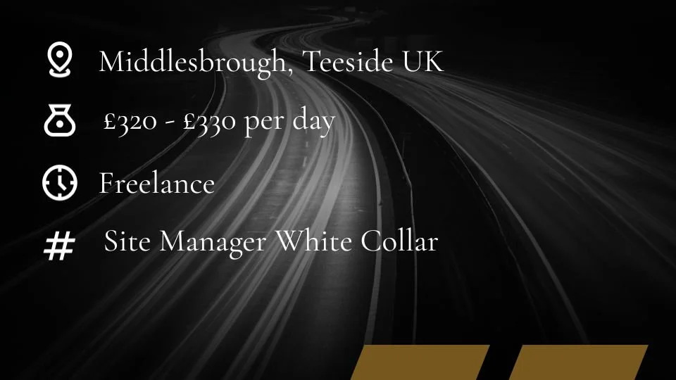 Site Manager Jobs | Middlesbrough | Teeside