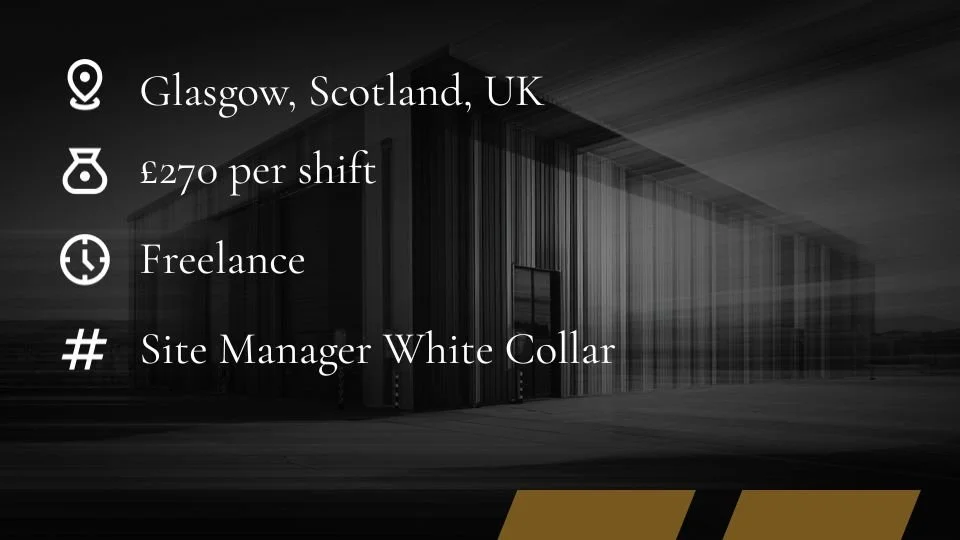 Site Manager Jobs | Glasgow | Scotland