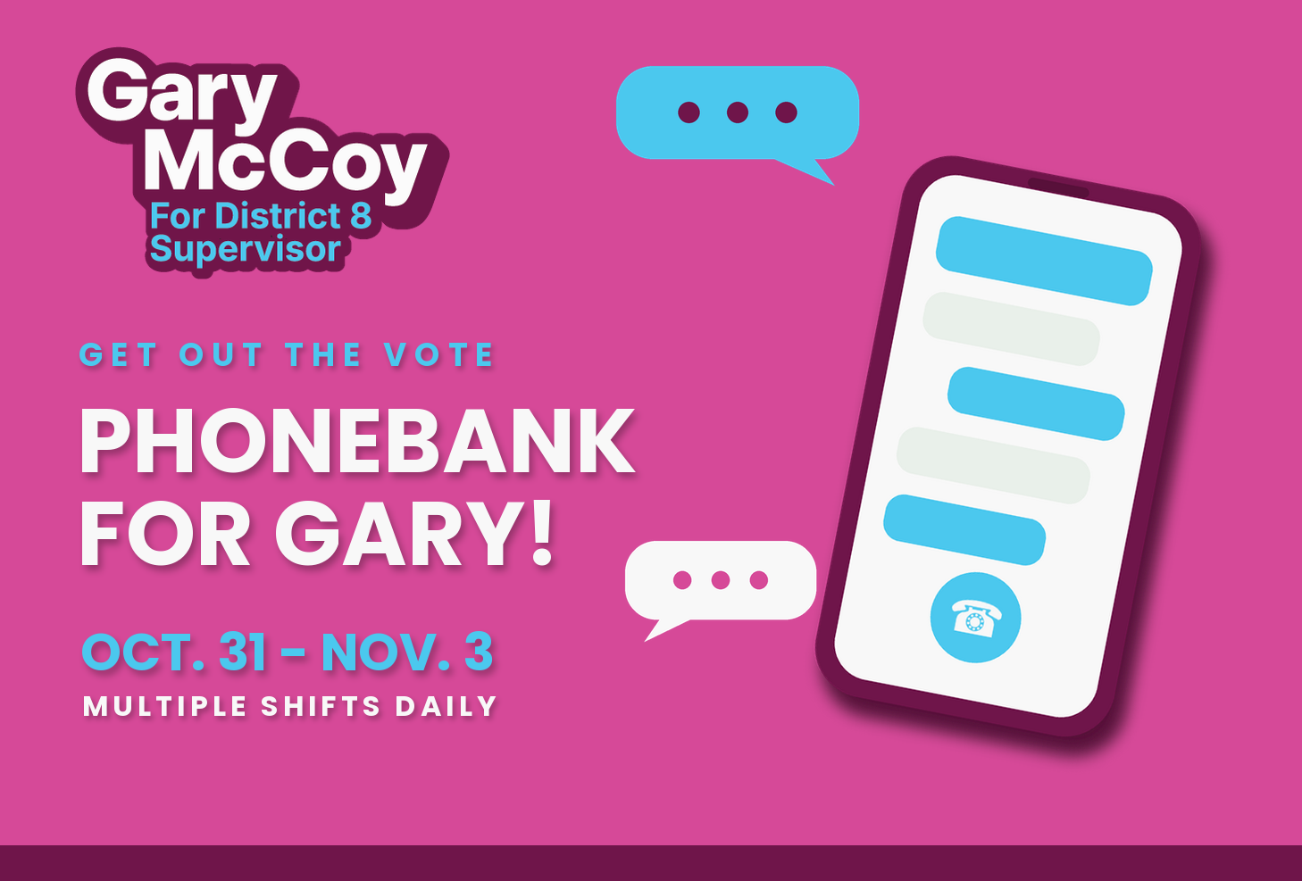 Phonebanking GOTV Week
