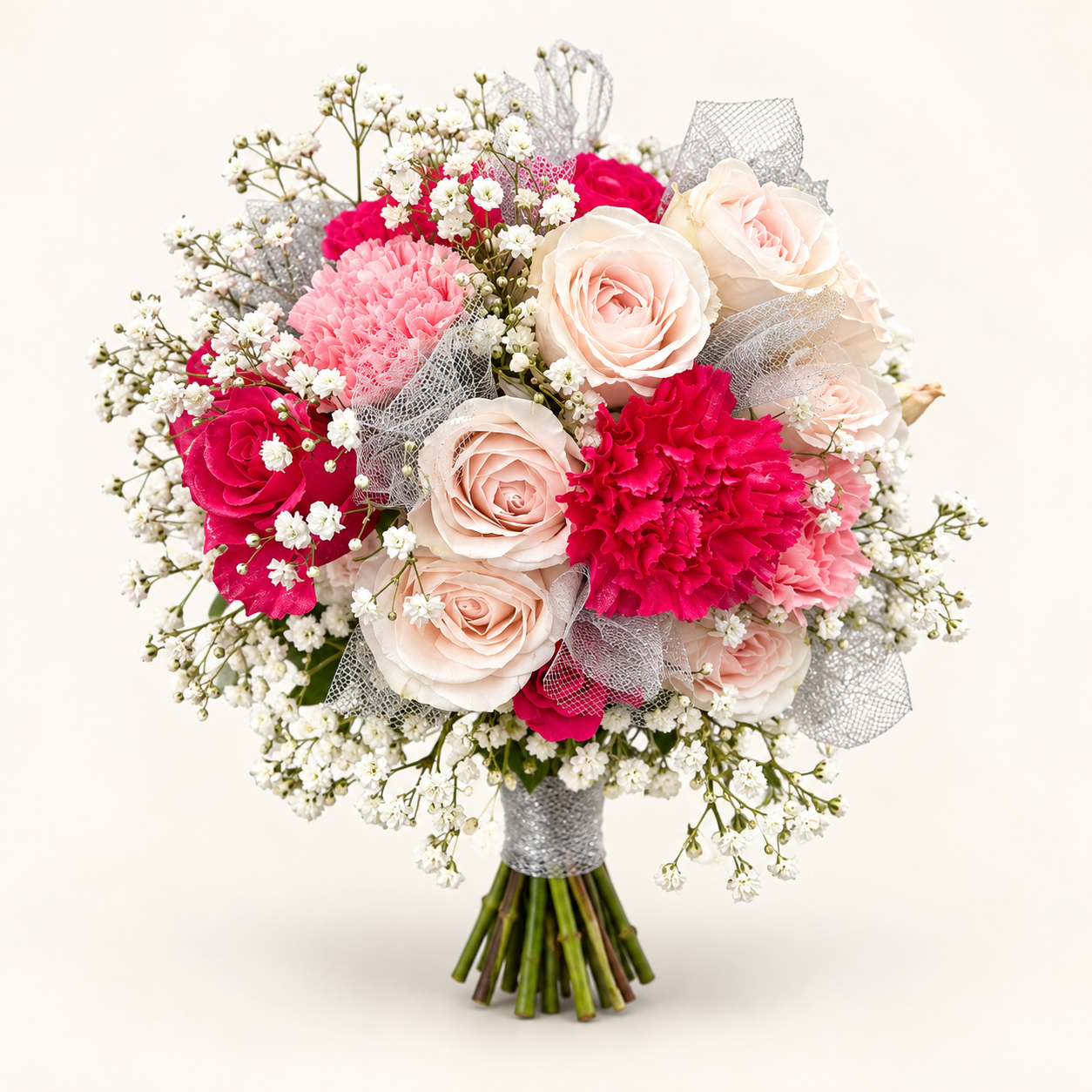 Pink and Ivory Hand-Tied Bouquet.png
