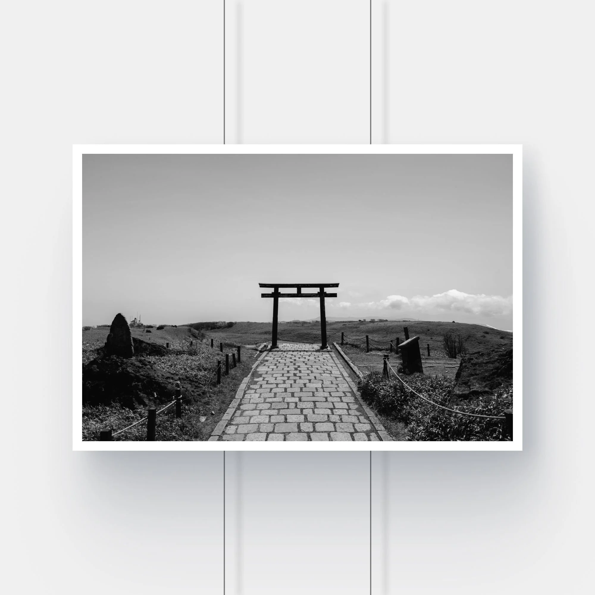 Limited edition fine art print of a shrine on top of Mt. Hakone, Japan.