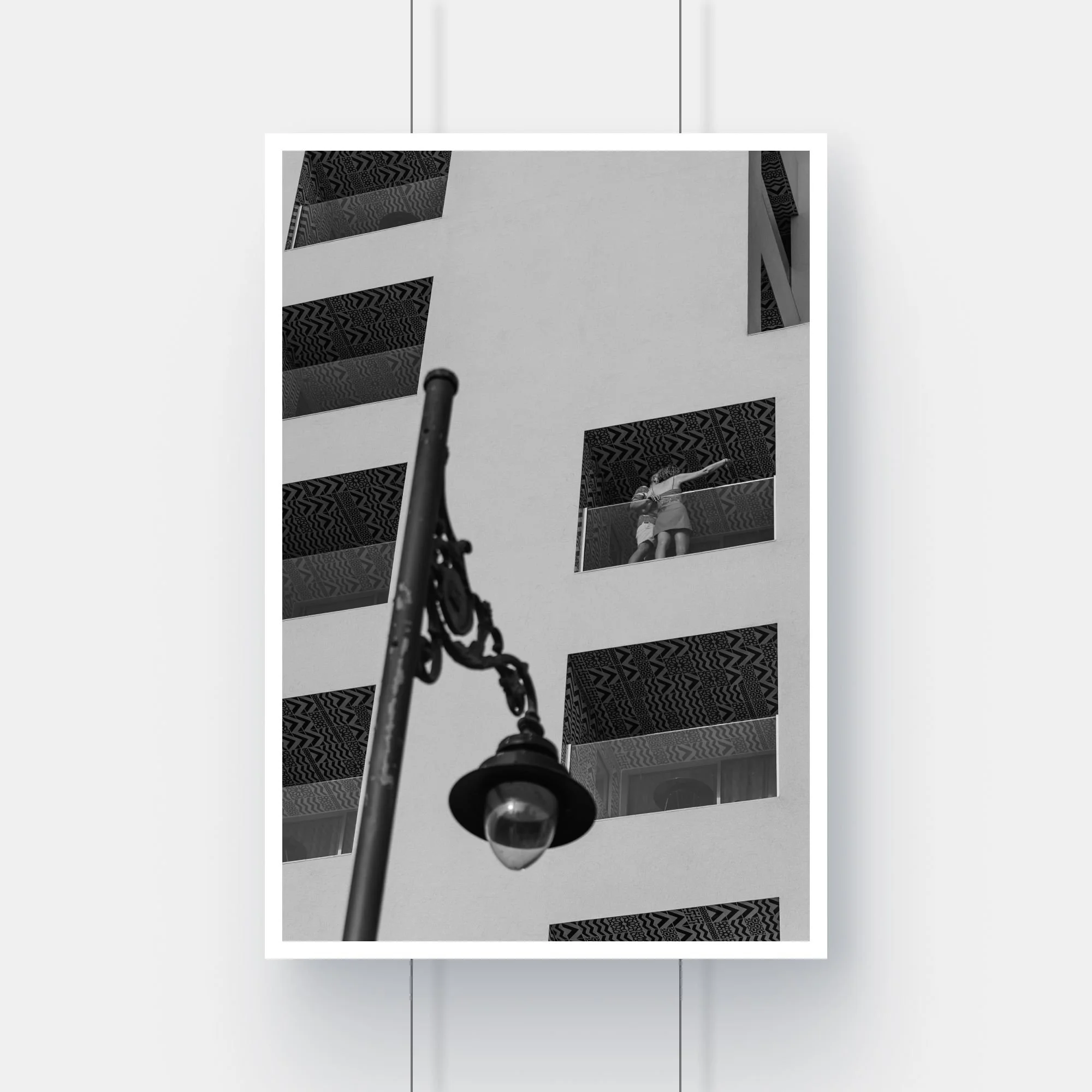 Limited edition fine art print of a mirror selfie moment in a Málaga hotel, Spain.
