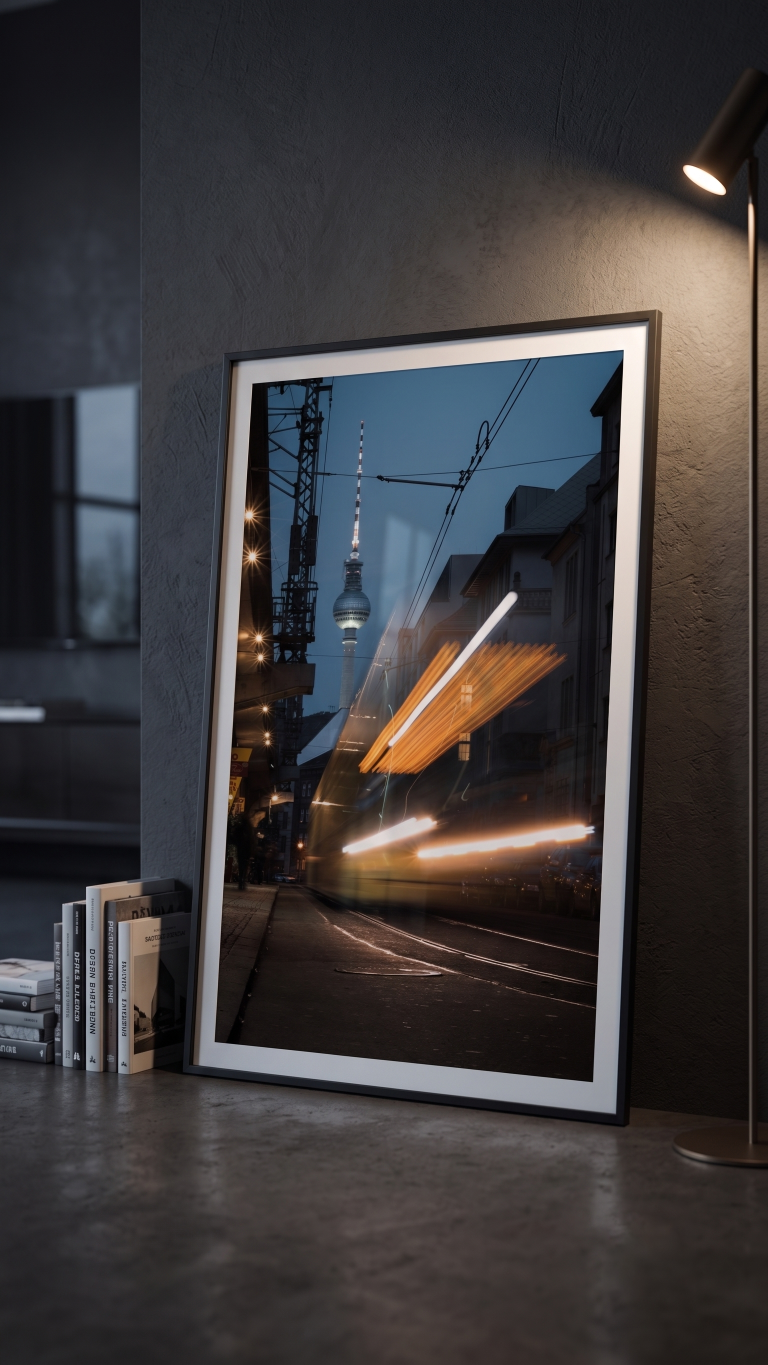 Fernsehturm from FriedrLimited edition fine art print of the Berlin Fernsehturm viewed from a Friedrichstraße S-Bahn station platform.ichshain S-Bahn Station _ 002.png