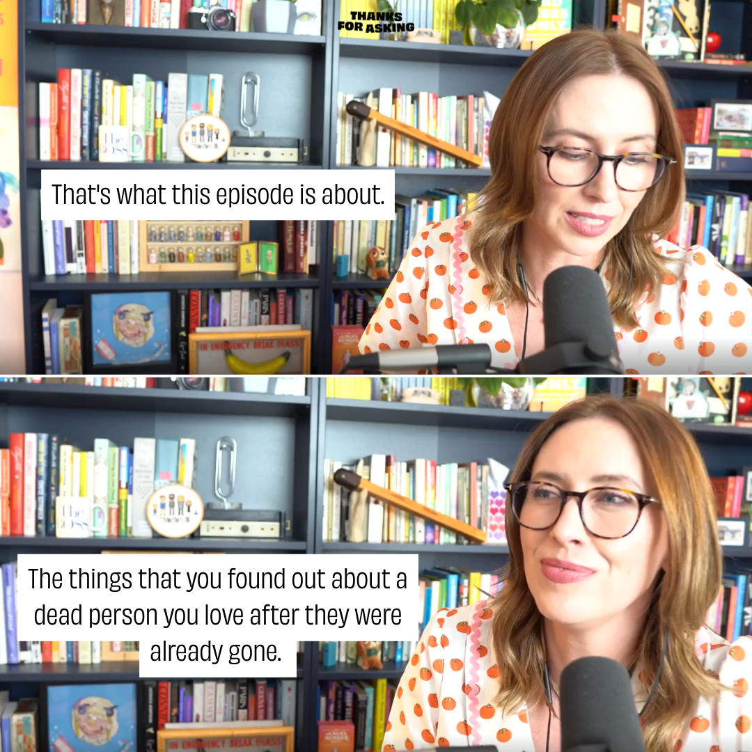 I started off this carousel post with a fantastic hook to lure audiences into scrolling through the whole thing. I took a highly compelling section of the episode and I created a cohesive slideshow to pique the audience's interest in what the episode