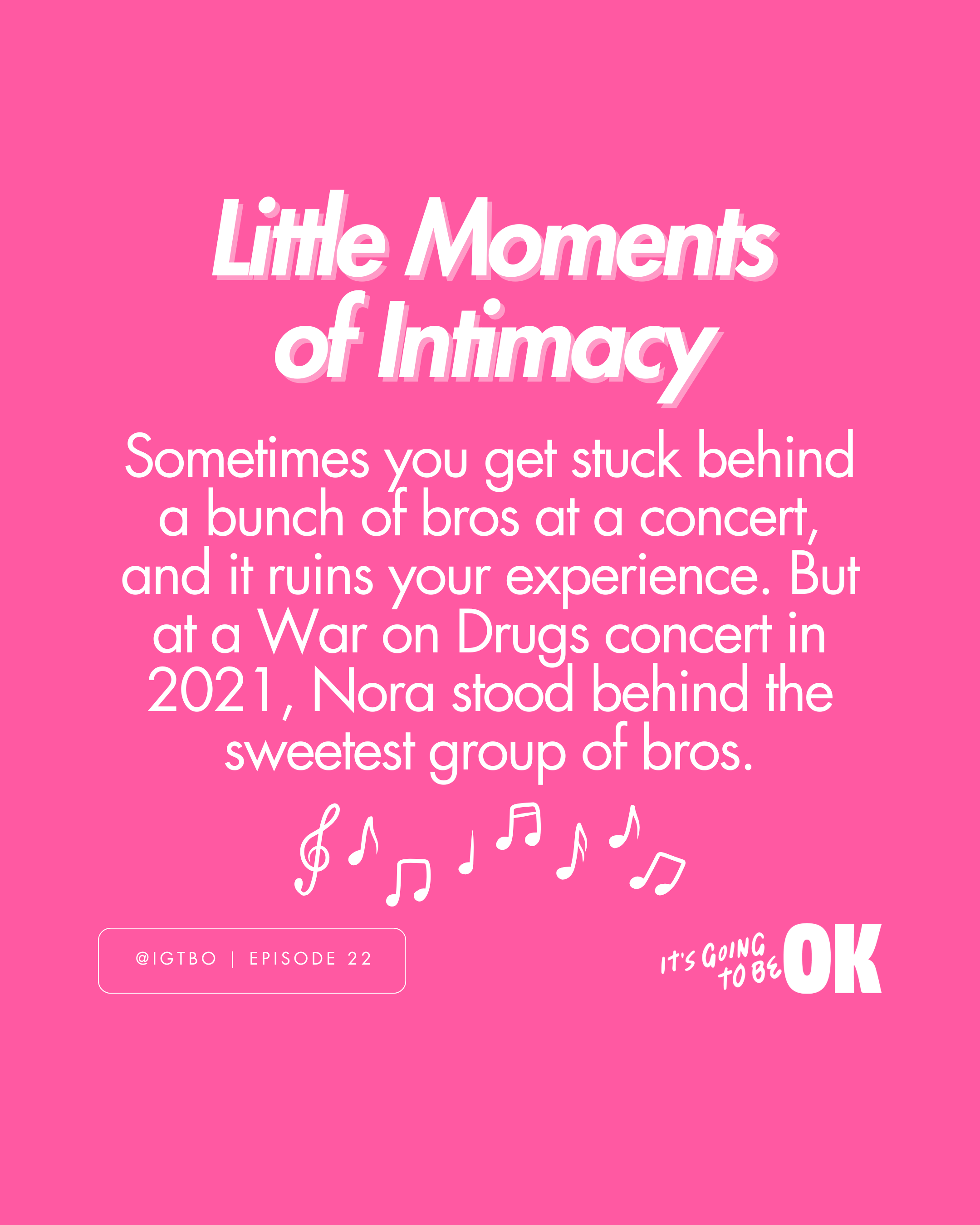 This particular post series was centered around the holiday season -- a notoriously stressful time that makes most want to curl up in a ball! -- and promoting some of the funniest, most heartfelt episodes from It's Going to Be OK's catalog.