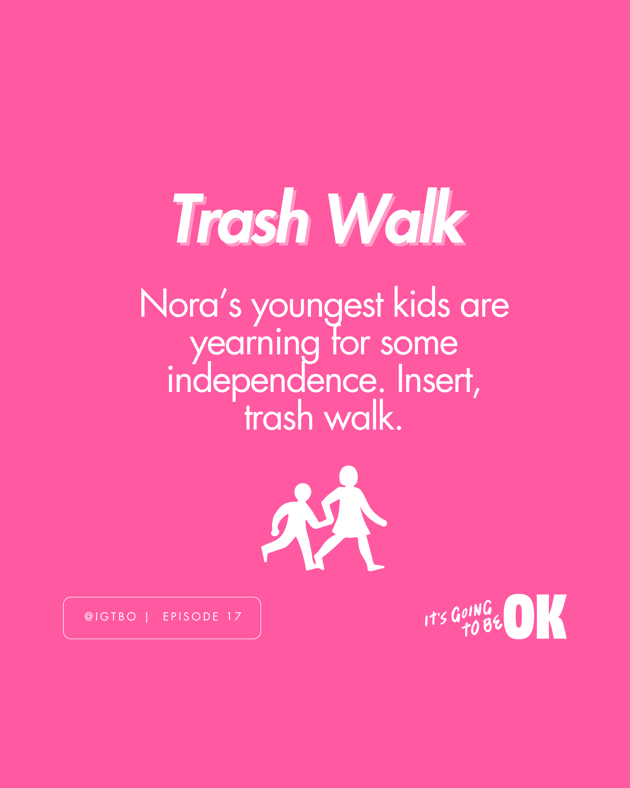 This particular post series was centered around the holiday season -- a notoriously stressful time that makes most want to curl up in a ball! -- and promoting some of the funniest, most heartfelt episodes from It's Going to Be OK's catalog.