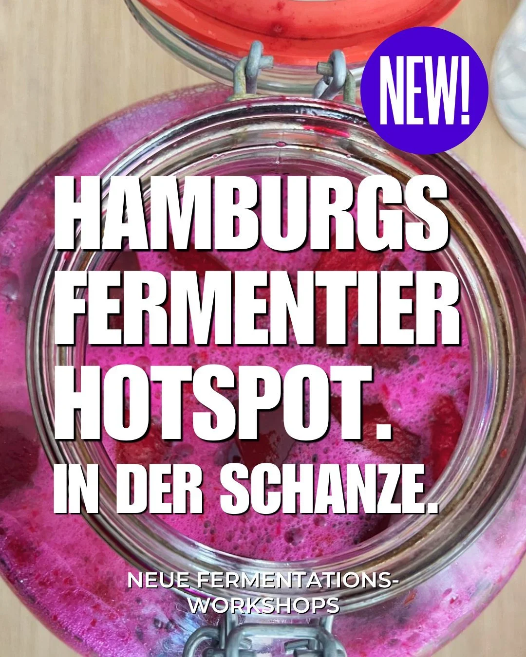 Fermentieren? Kannst du auch. 

Lern, wie du Gem&uuml;se, Drinks &amp; Co. selbst fermentierst &ndash; unkompliziert, lecker und richtig gut f&uuml;r deine Gesundheit!

Die neuen Workshops sind da.
👉 Termine checken &amp; Platz sichern auf plantamou