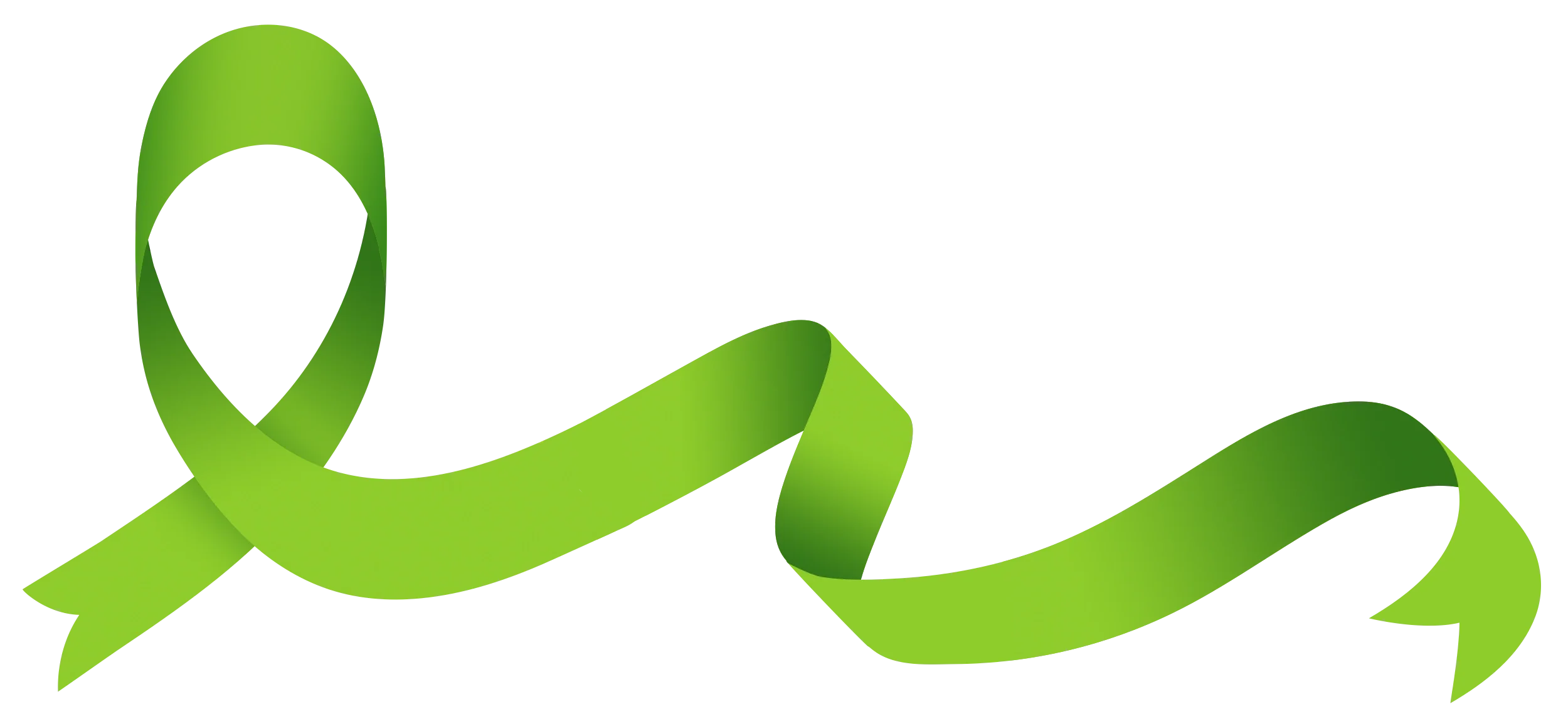 Green awareness ribbon