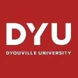 D'Youville University logo-white text