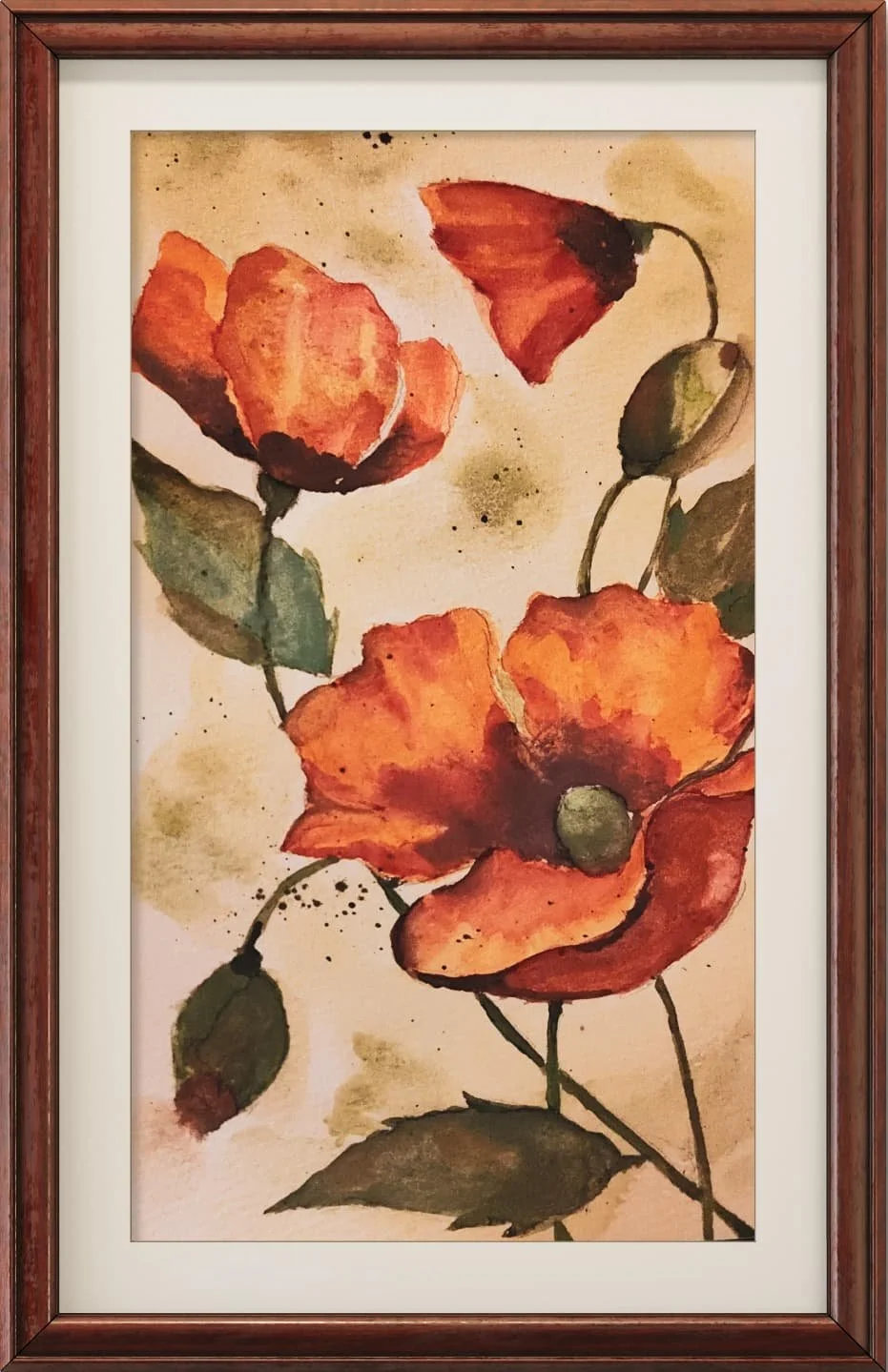 WATERCOLOR FLOWER SERIES - POPPIES