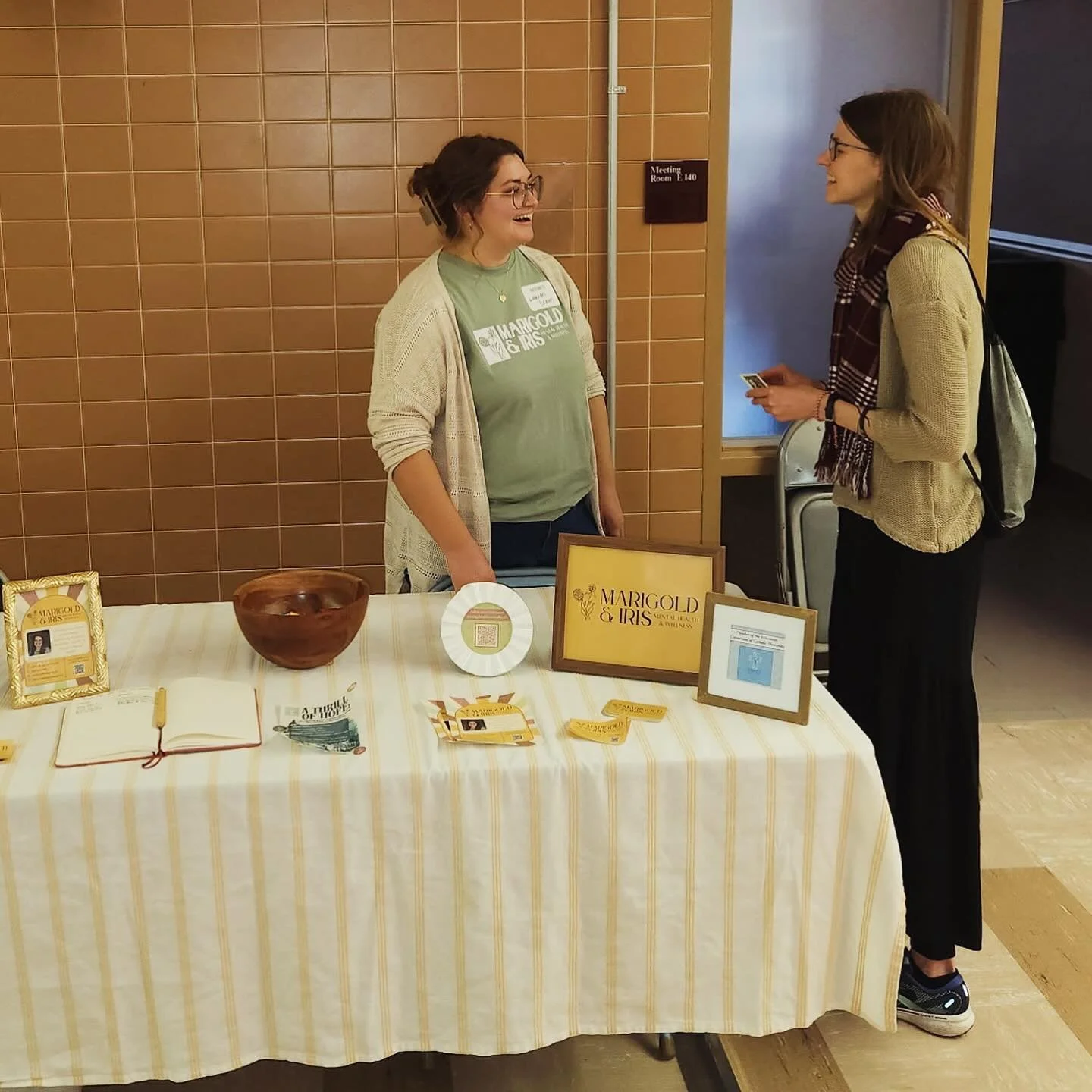 Being an exhibitor at the Inheritance Conference yesterday was such a fun opportunity! I really enjoyed getting to meet so many people and be a part of a joy filled day. 

I love being Catholic, and find that mental health and spiritual health are of