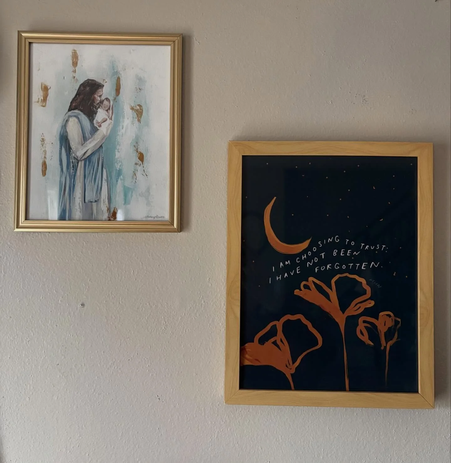 I remember telling my husband during Lent last year that I felt like a lost sheep that Jesus had forgotten about. A few days after this conversation, I was thrifting with a friend and found this framed art print that said, &ldquo;I am choosing to tru