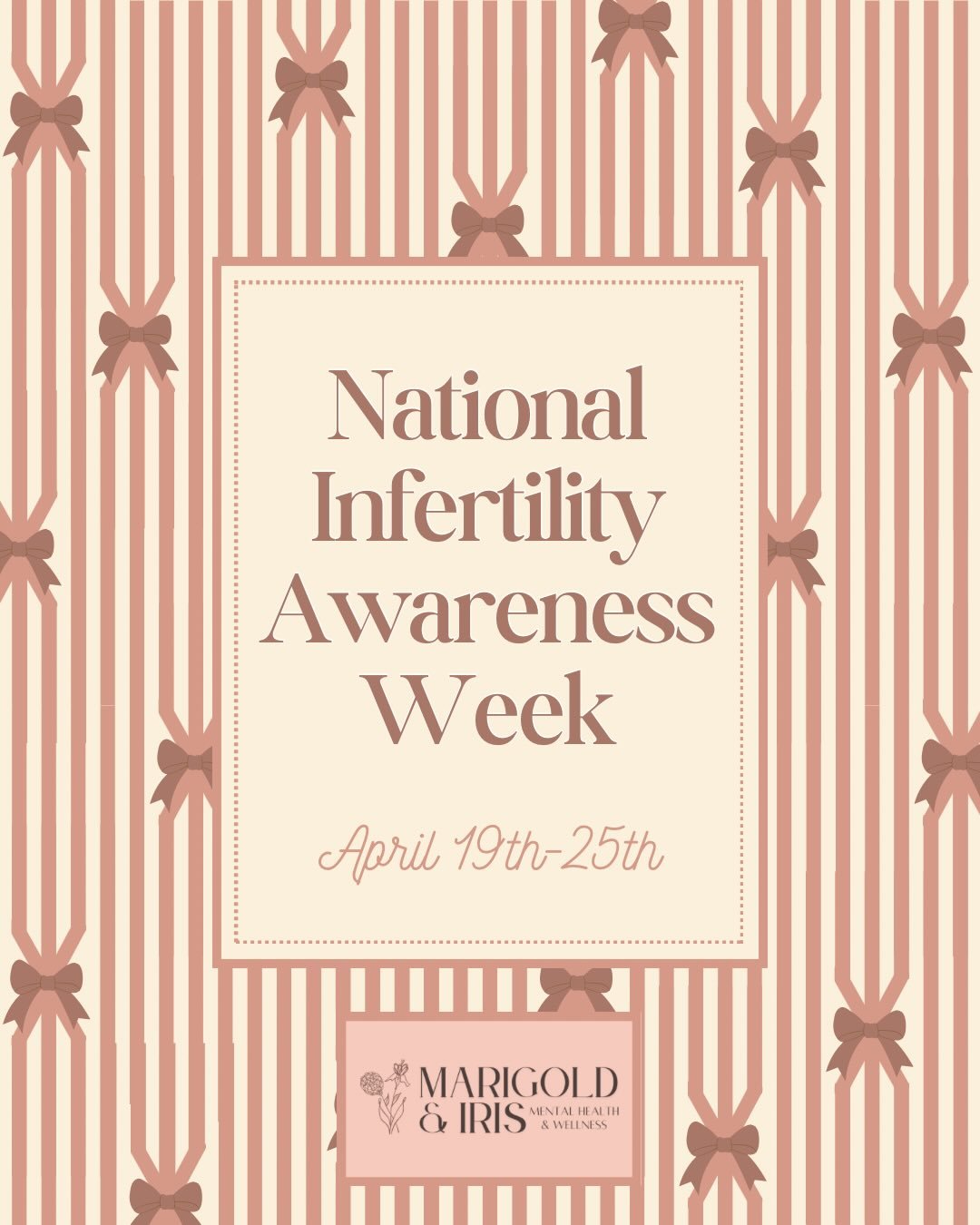 April 19th-25th is National Infertility Awareness Week, so I&rsquo;ll be sharing posts and resources all week for those experiencing infertility or want to support a loved one through it. If you have experienced the pain of infertility, please know y