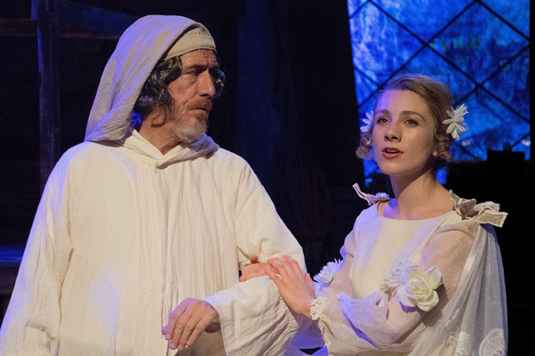 Frank Farrell and Catherine Athenson in Citadel Theatre’s production of Scrooge and the Ghostly Spirits.