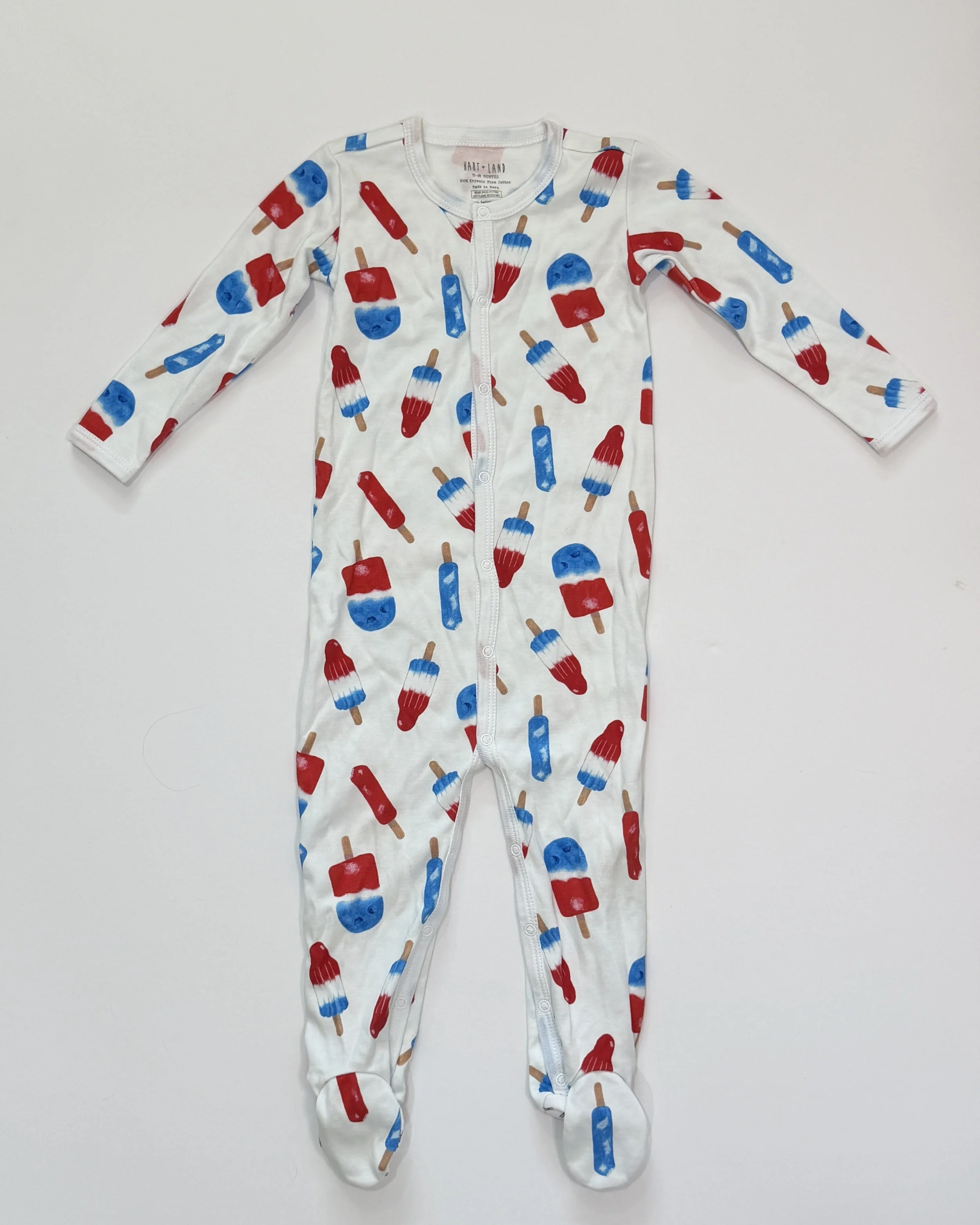 Hart + Land Organic Popsicle Footed Pajamas | 18mo