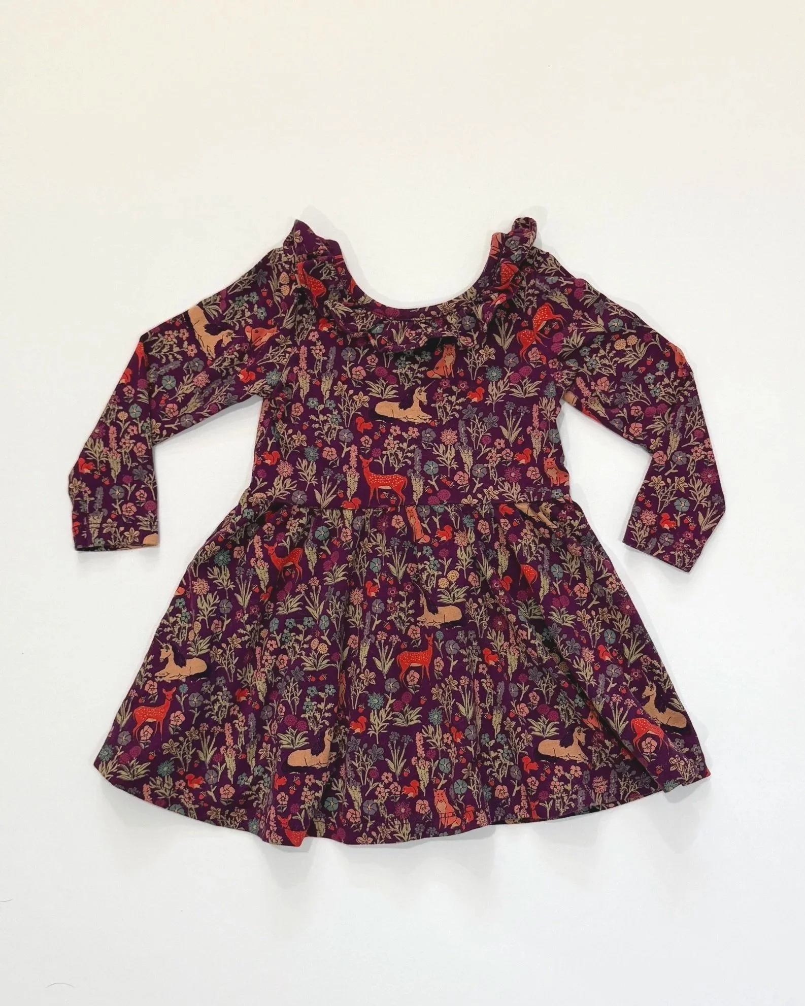 Tea Collection Plum Woodland Print Dress | 12-18mo