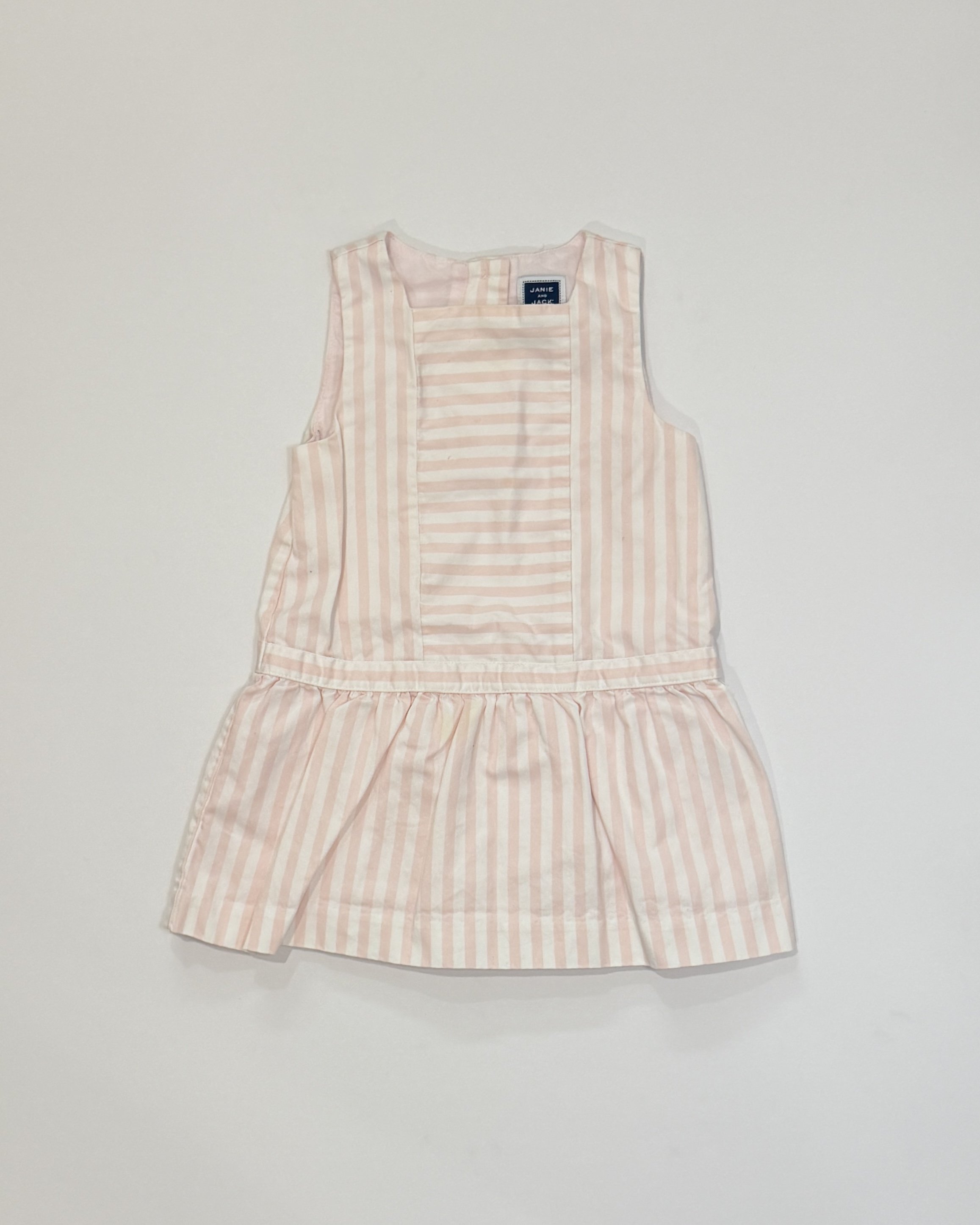 Janie and Jack Pink Stripe Drop-Waist Dress | 6-12mo