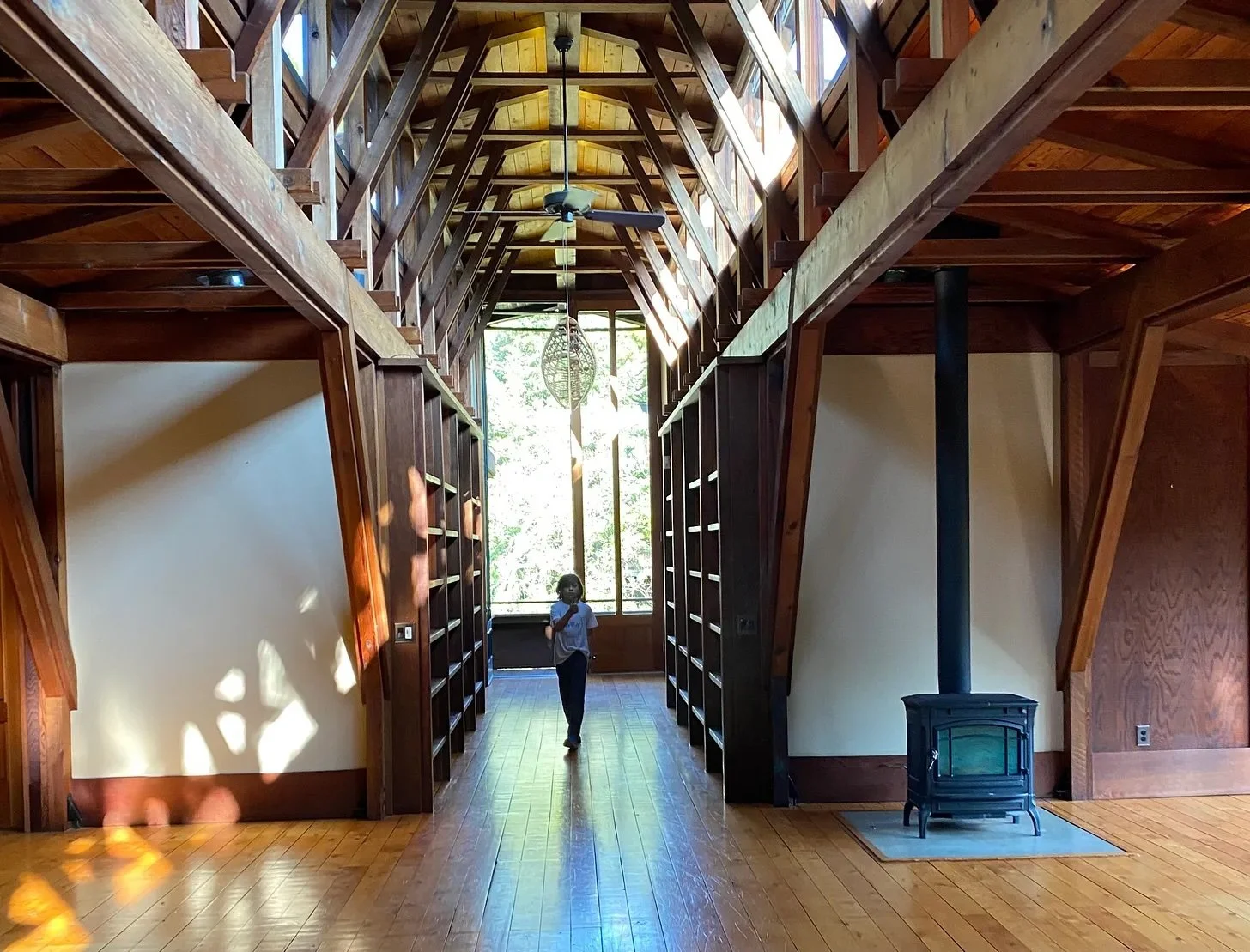 The kids exploring our new home in 2020, pre-move.