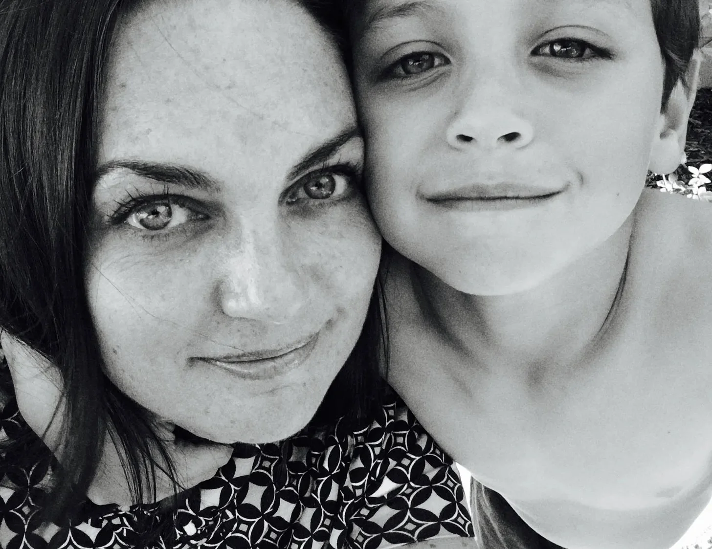 My son T and me a few years ago, around the time we had the chat about “breaking the chain.”