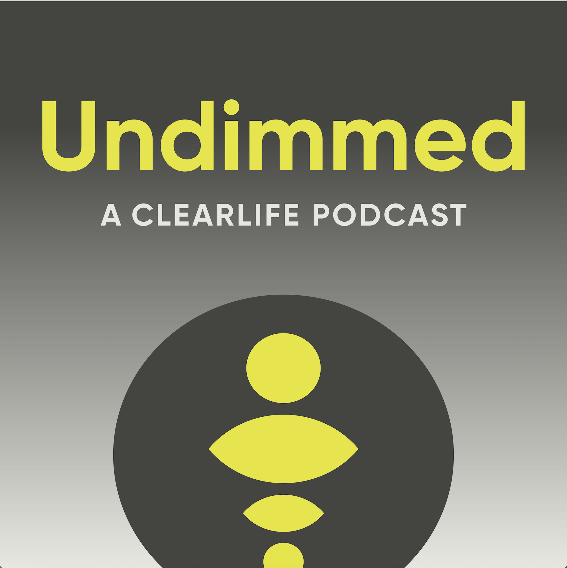 Undimmed Podcast cover artwork. Podcast available on Spotify and Apple Podcasts