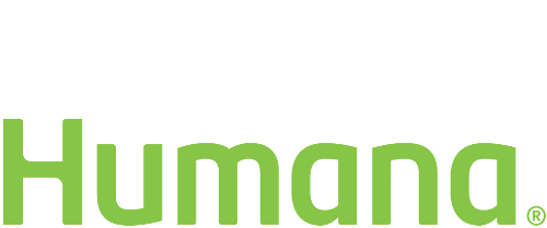 Humana logo in green text on a black background.