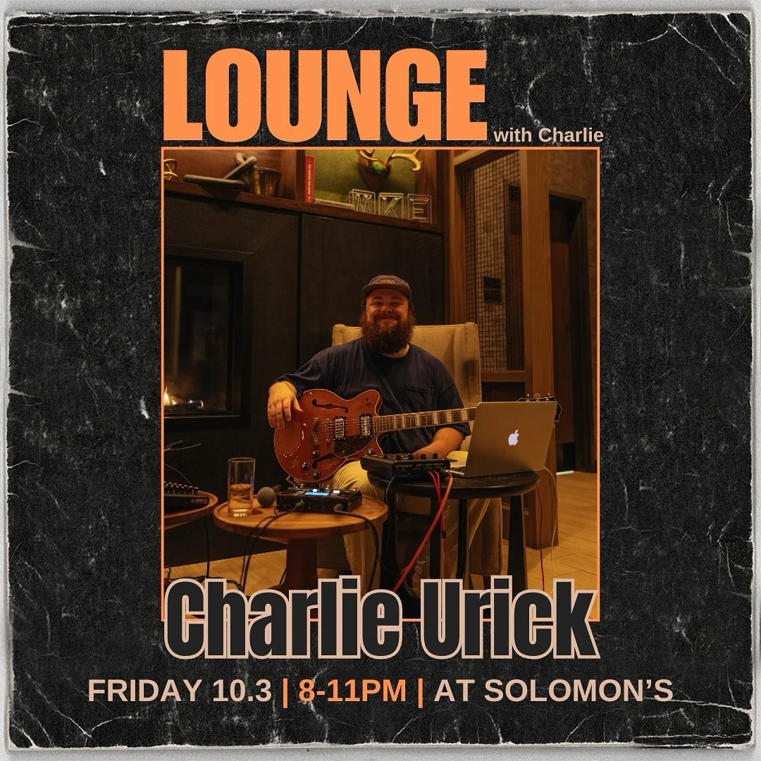 𝙇𝙤𝙪𝙣𝙜𝙚 𝙒𝙞𝙩𝙝 𝘾𝙝𝙖𝙧𝙡𝙞𝙚 is back 🤩🎤

Join us for a relaxed evening in Solomon&rsquo;s filled with wonderful LoFi/RnB music from @charlieurick. Hand-crafted cocktails and small bites, paired with the best vibes in the city 🌃 

What bett