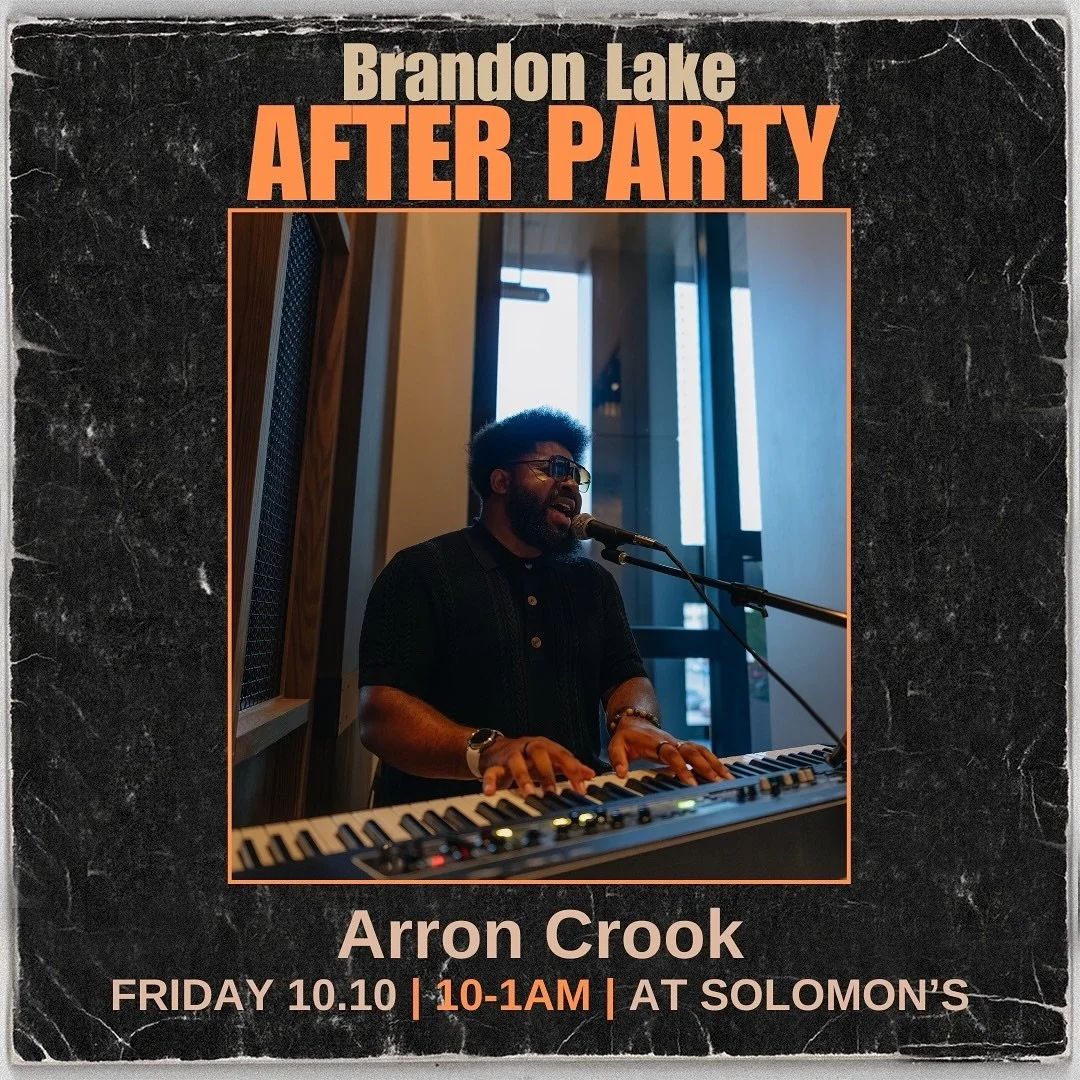 This Friday 😌

@crookandcompany are in Solomon&rsquo;s after the @brandonlake show at @fiservforum 

Once you&rsquo;re done with the show, head back to the Trade Hotel and relax with a nice hand-crafted cocktail in hand with some amazing Soul, RnB m