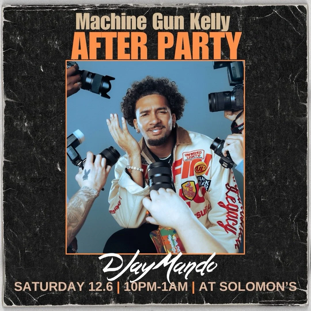 Saturday Afterparty 🎧

Join us after the @machinegunkelly show @fiservforum for an afterparty curated by @djaymando 🎶

Great drinks, great vibes, great music. We&rsquo;ll see you there😌

10-1A &bull; Solomon&rsquo;s Lounge @thetradehotel &bull; #t