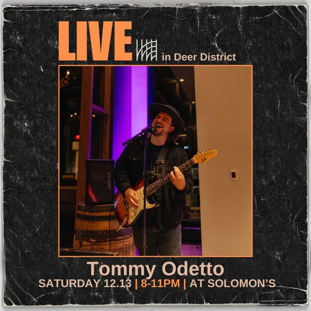 @tommyodetto is back in Solomon&rsquo;s for a night filled with some amazing Blues Rock 🎶🎸

Bring your friends, share some hand-crafted cocktails and small bites, and relax with some amazing music in the cozy lounge 🍸

8-11PM &bull; Solomon&rsquo;