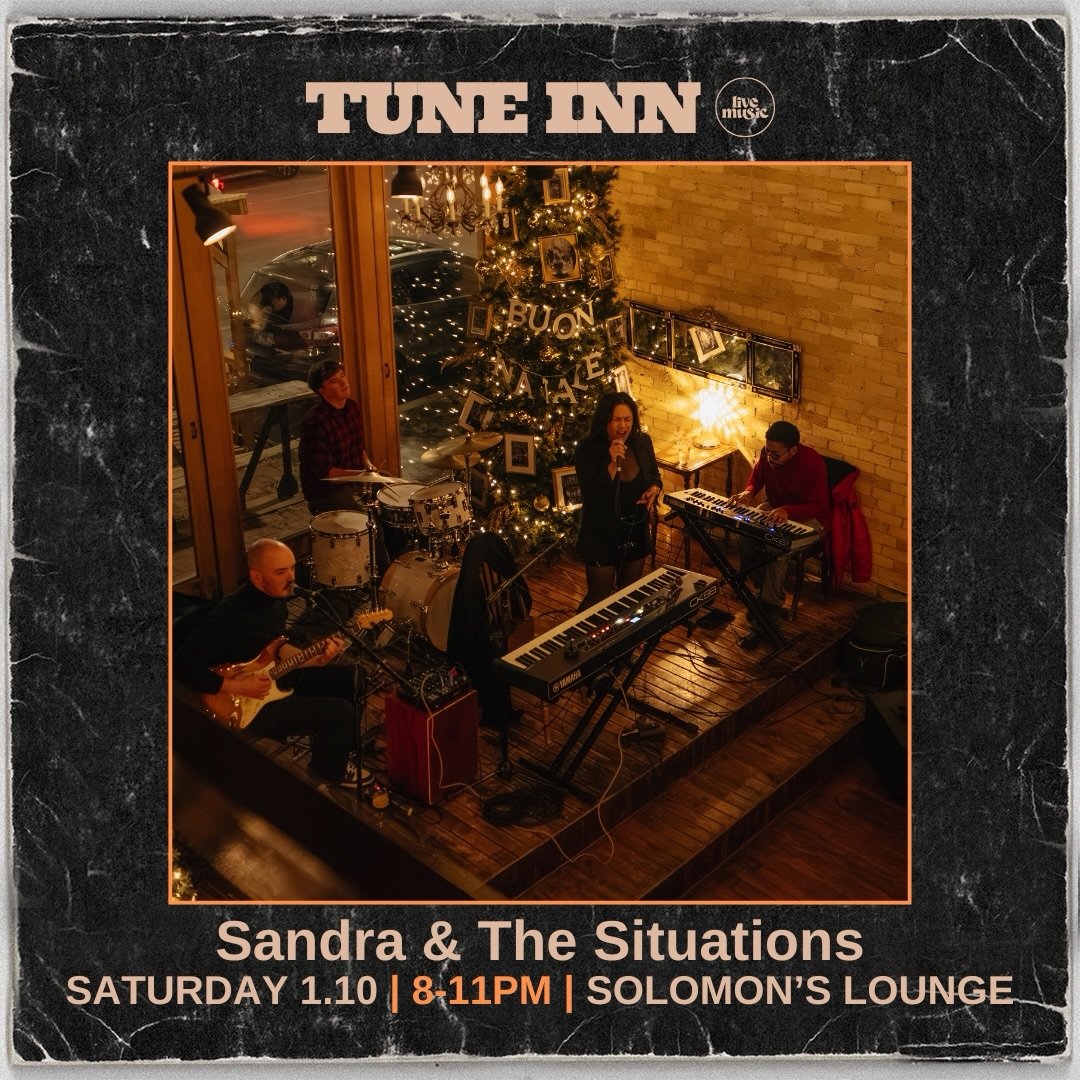 Sandra &amp; The Situations are making their tune inn debut this Saturday 🤩🤩

Join us for a night filled with amazing Soul/RnB music, hand-crafted cocktails, shareable small bites, and the best vibes to start your weekend 🎶

We&rsquo;ll see you th