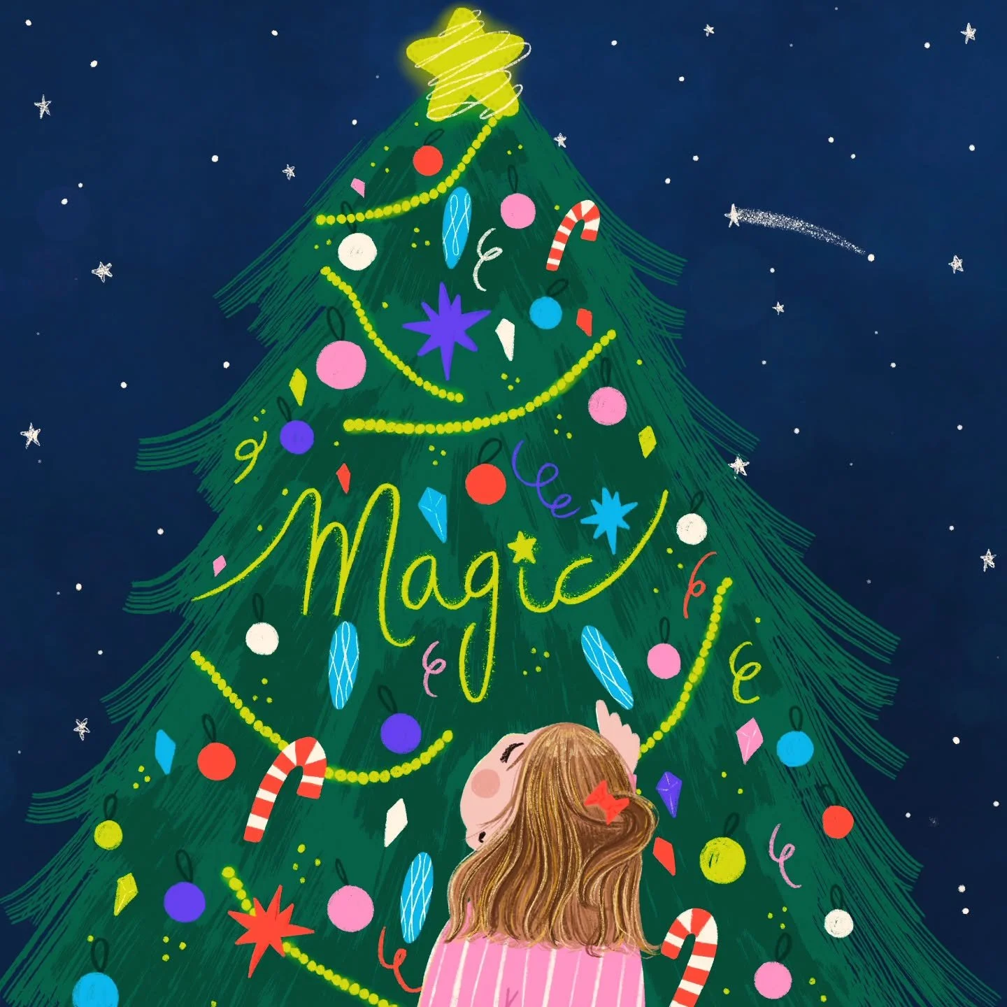 ✨Christmas magic is silent. You don't hear it---you feel it, you know it, you believe it.✨
.
.
.
.
.
.
Quote by Kevin Alan Milne, The Paper Bag Christmas

#christmasmagic #illustration #christmasillustration #childrenillustration #kidsatchristmas #ma