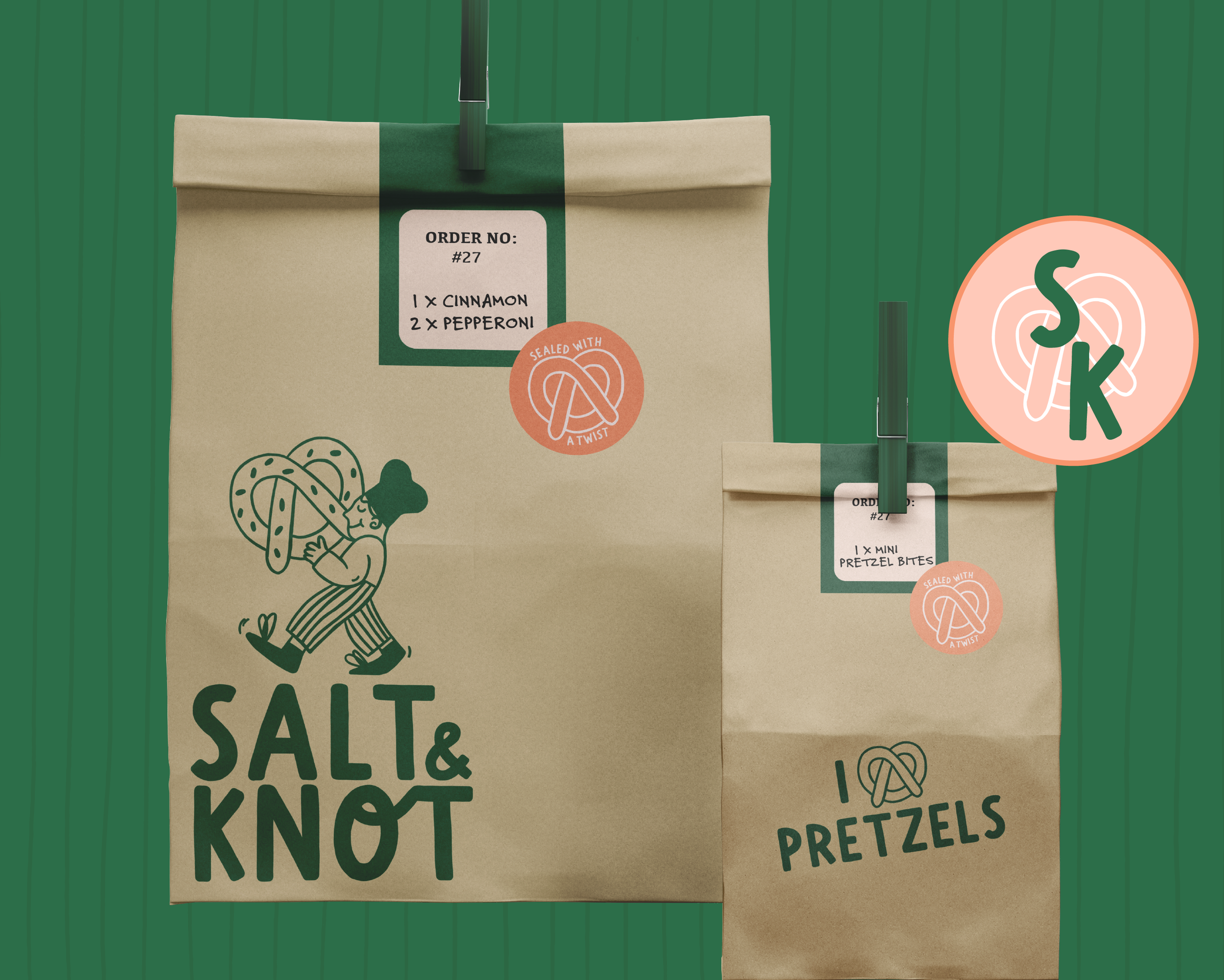 Salt & Knot paper bag design