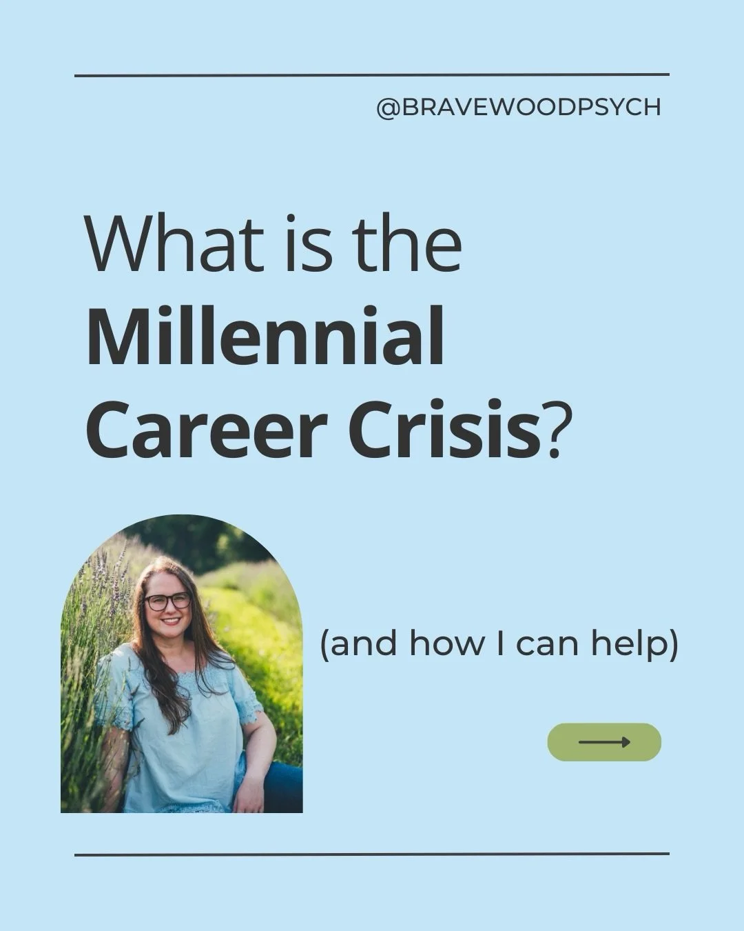 Is this you, too?

Stick around for more from a therapist who specializes in burnout, anxiety, and helping you navigate the Milennial Career Crisis.

Social media is of course not therapy, and this account is intended to entertain and educate 💙

But