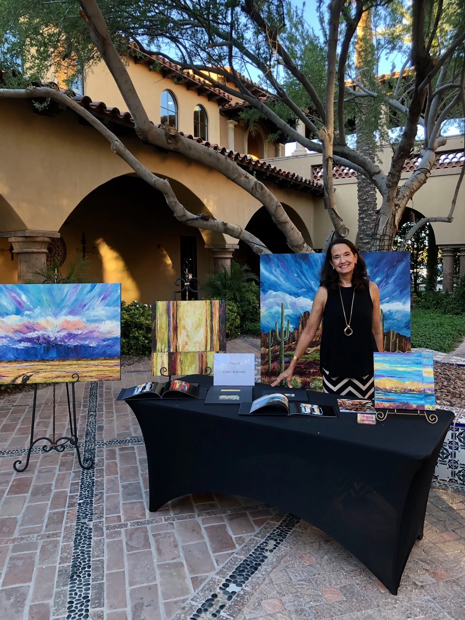 Exhibiting art at Blackstone Country Club in Arizona
