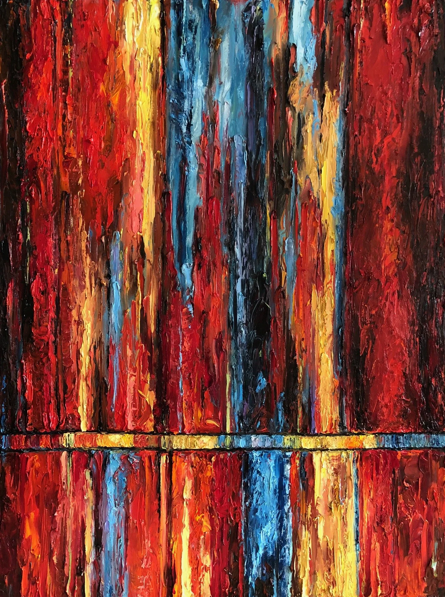 SOLD Inferno Falls 48X36