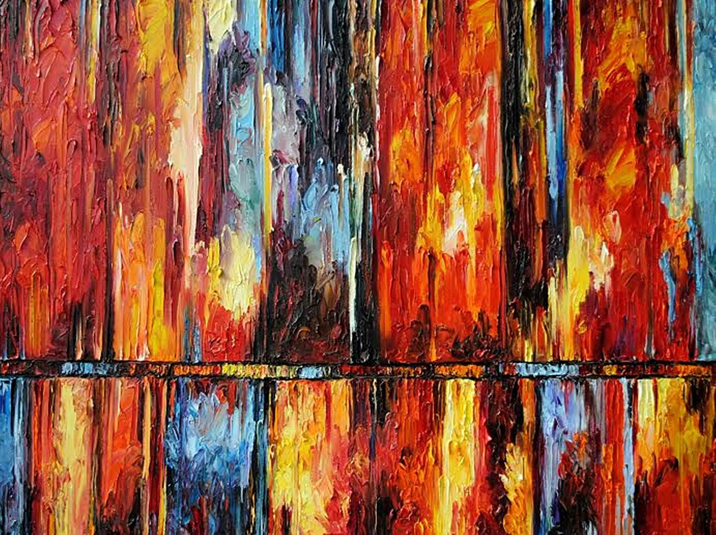 Inferno $4500 36X48 Exhibited at US Embassy, Bucharest, Romania 2016-2022