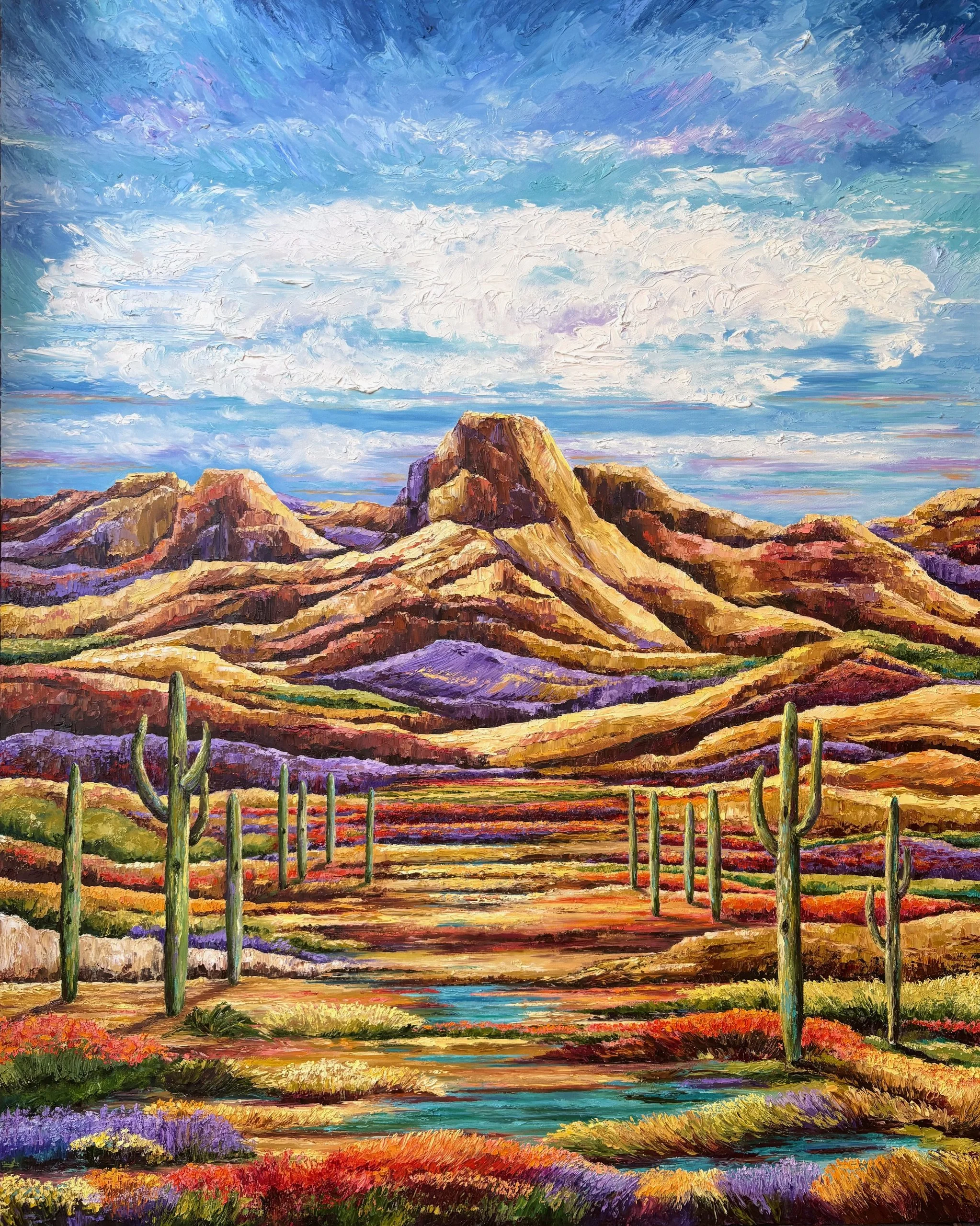 SOLD Commission "The Splendor of Springtime" 60x48