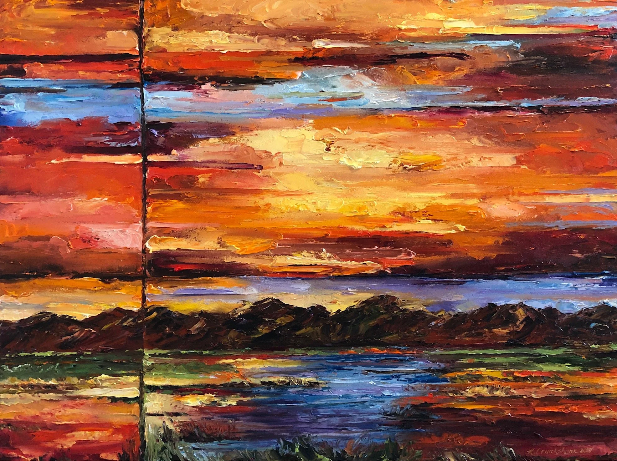 SOLD Forboding 30X40