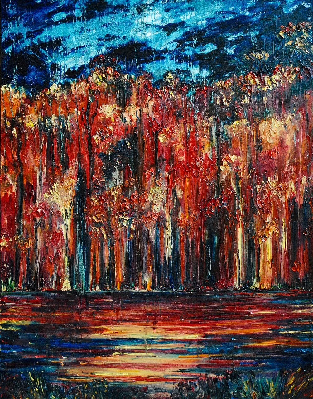 SOLD Midnight Rain II 48X36