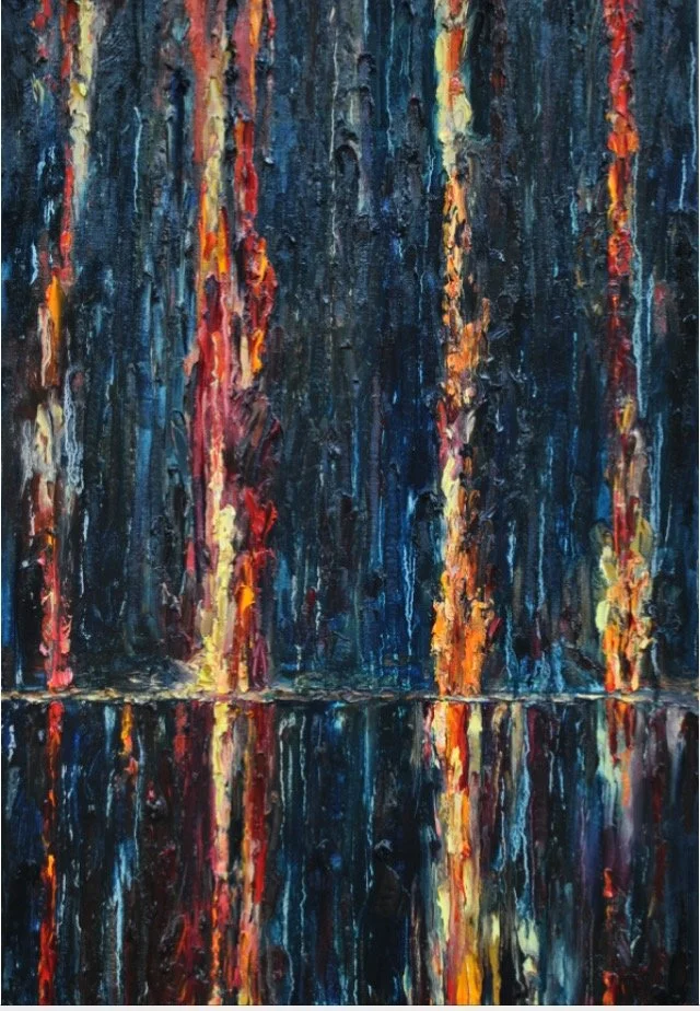 SOLD Midnight Burn II 36X24