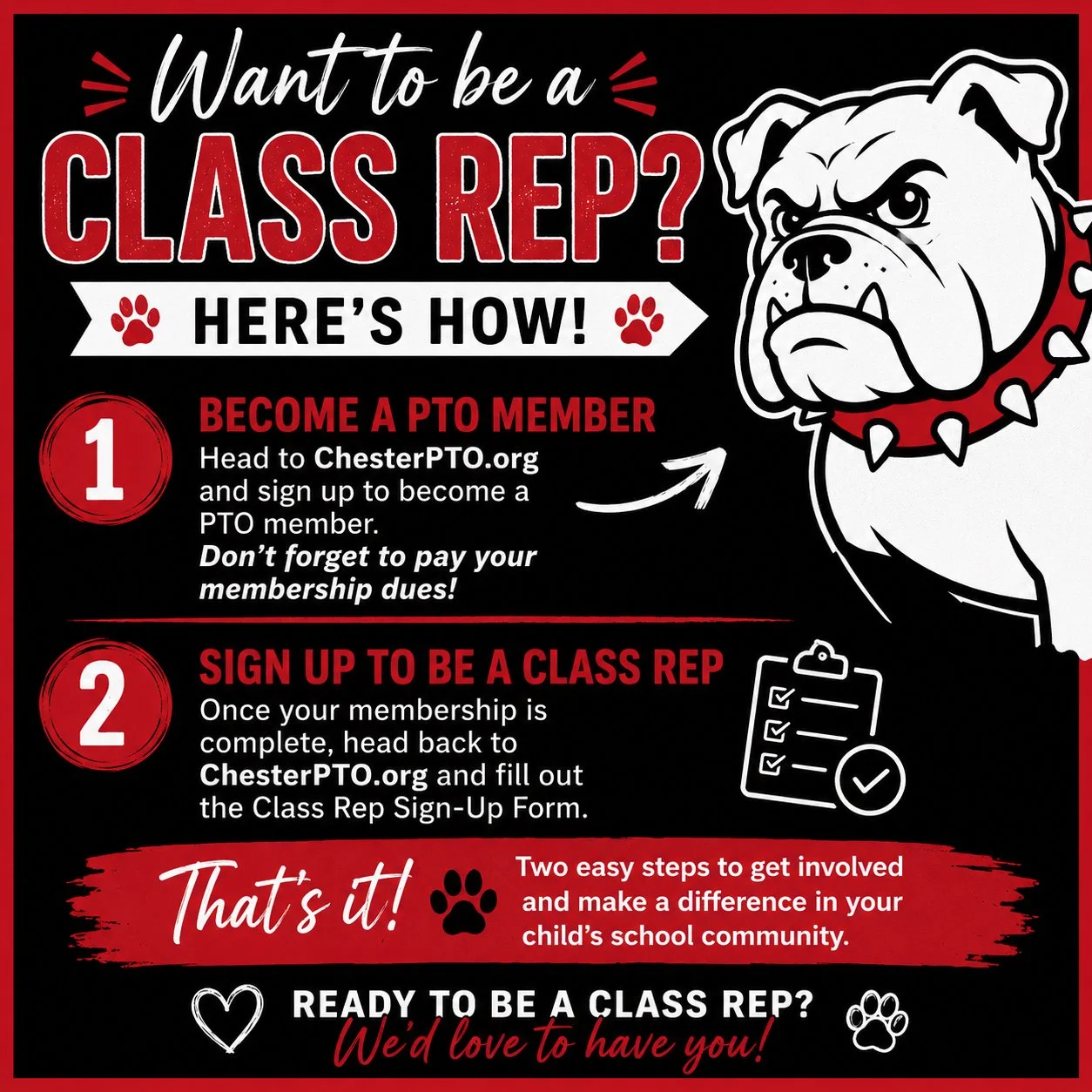 Want To Be a Class Rep?