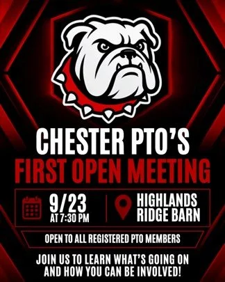 PTO Open Meeting 9/23!