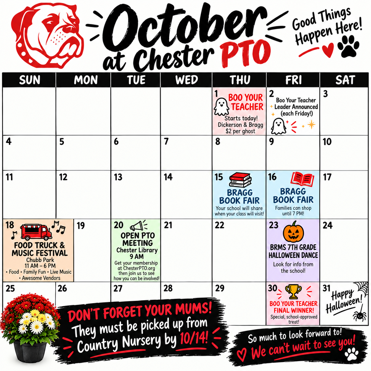 October Events - Don’t Miss Out!