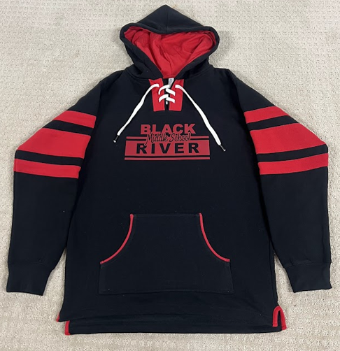Black River Middle School "Hockey Lace" Hoodie