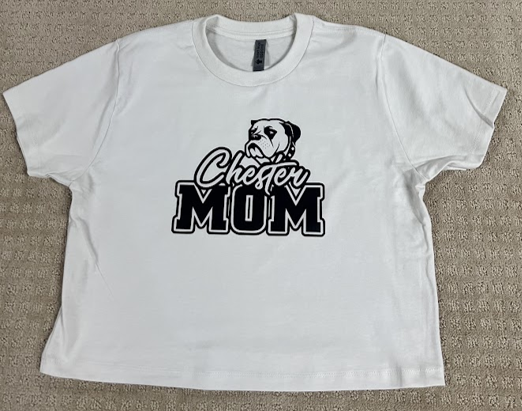 Women's "Chester Mom" Off-White Boxy Tee