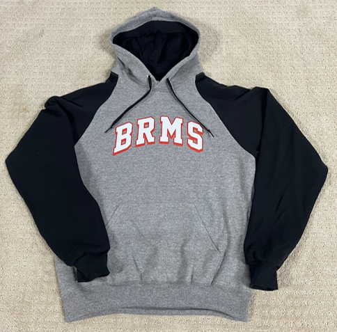 BRMS Two-Tone Gray & Black Hoodie