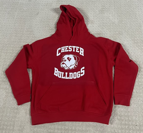 Chester Bulldogs Youth Red Hoodie