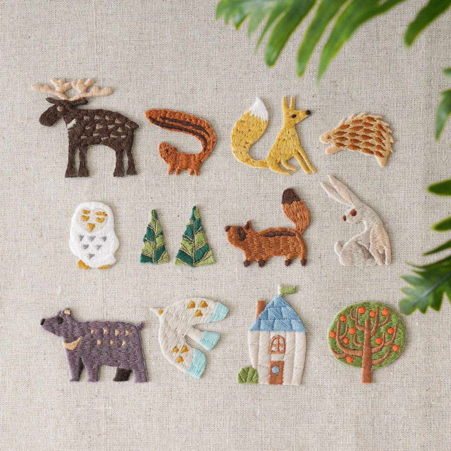 assortment of small cloth patches
