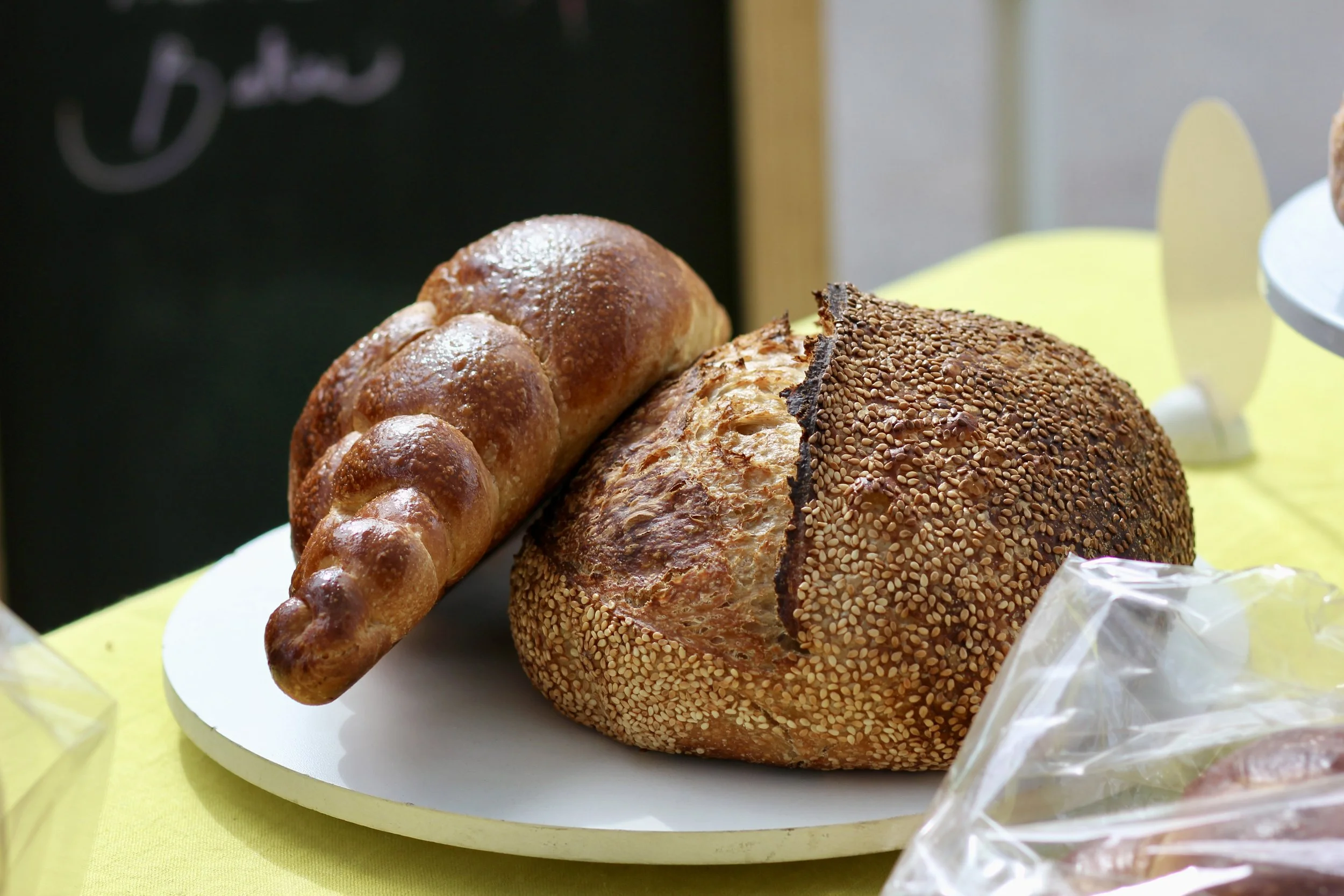 sesame seeded sourdough